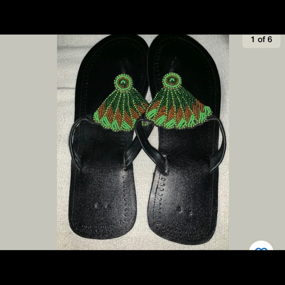 Handmade African Slippers - Picture 5 of 8
